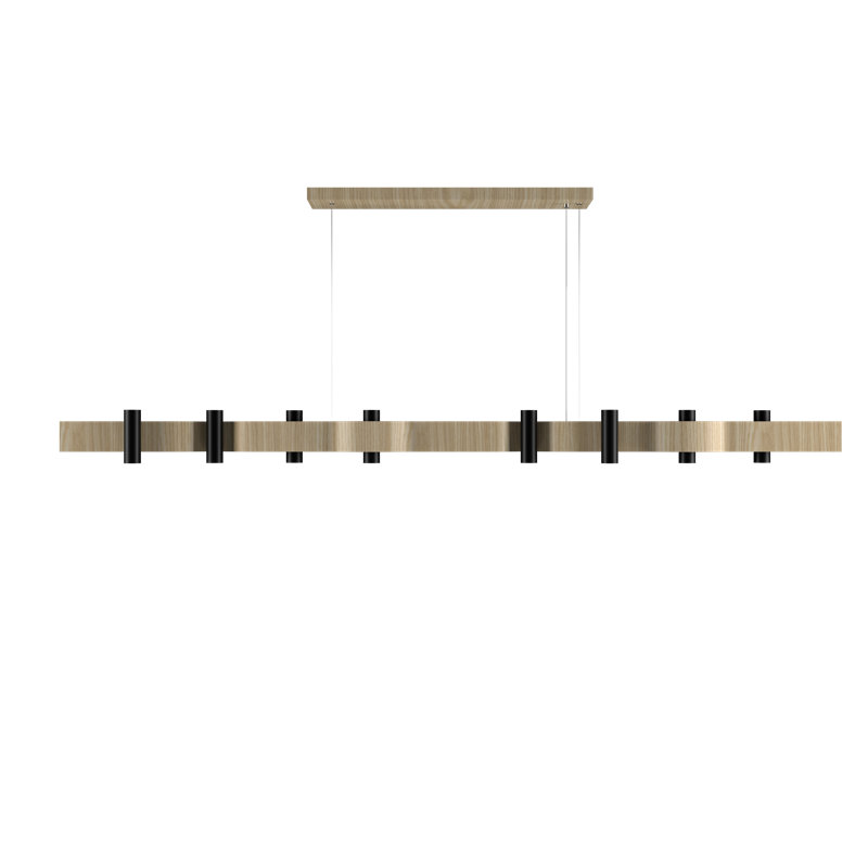 Luminaire suspendu Flow Accord, Sable, H 5,31 po x l 70,87 po x P 4,33 po, 16