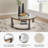 Lowrine Glass Top Single Coffee Table
