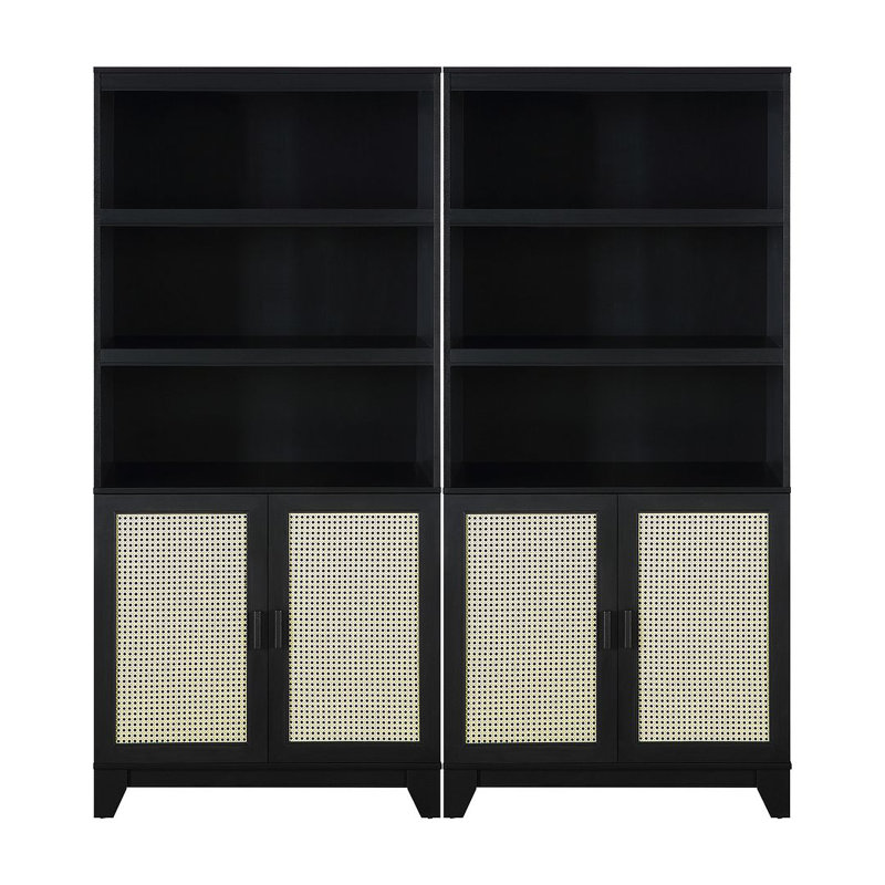 Cailidh Book Cabinet Storage Bookcase, Black