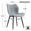 Chaise d'appoint rembourrée en similicuir avec structure en métal-1307793401