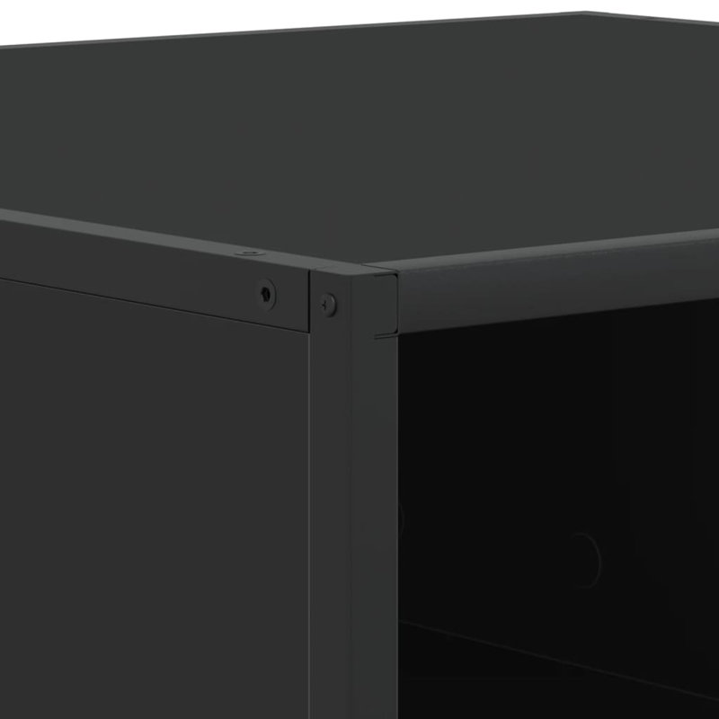 Coffee Table with Storage, 30" H x 80" L x 80" W, Black