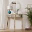 Ancuta 90cm Glass Console Table-91075860