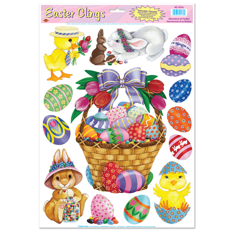 Easter Basket & Friends Clings
