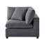 Chaise de coin Cassandra - gris anthracite
