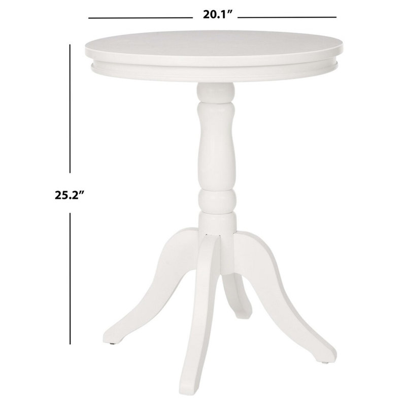 Table d'appoint Dariana, Blanc