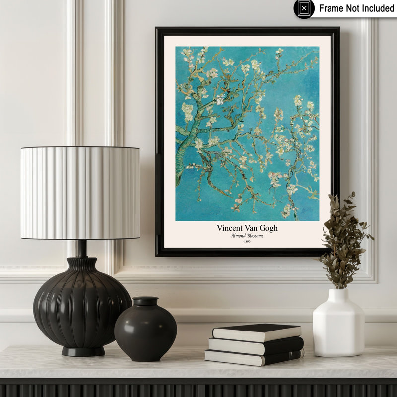 Van Gogh - Fleurs d'amandier, Unframed, Poster, 08"H x 10"W