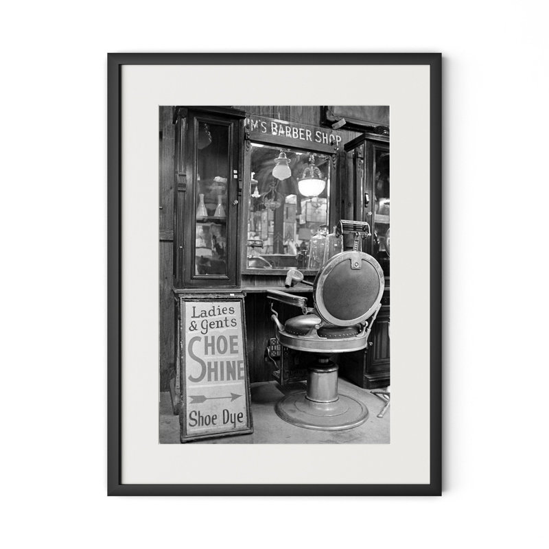 United House Wrecking Print by Barbara Alper, H 32" x W 24", Black Maple