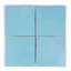 Handmade 4x4-in Moroccan Zellige Solid Color Powder Blue