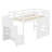 Space-Saving Loft Bed Featuring  Decorative Window-523136815