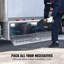 Boîte de poids lourds en aluminium à plaque de diamant, 48 po, 17 po, 18 po, imperméable, verrouillable, pour camion, fourgonnette, outil de remorque, rangement de 48 po, 17 po, 18 po, serrure et clés, loquet à poignée en T, protège les articles