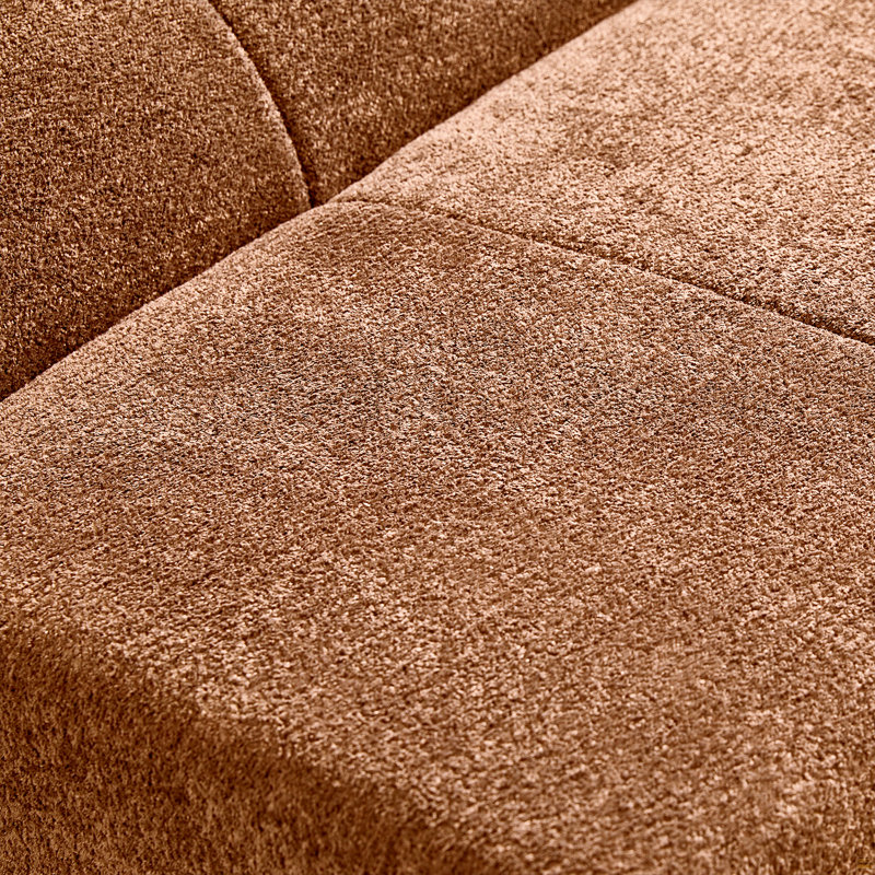 Fauteuil simple en velours Cloud-Soft, Velours brun