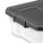 Sterilite Clear Plastic Stacking Storage Containers w/ Lid-98364667-98364669