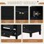 Meuble-lavabo 30 po avec lavabo, armoire multifonctionnelle avec portes et tiroir, cadre solide et panneau de fibres à densité moyenne, noir-594632859