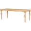 Table extensible en bois massif de 82,7 pouces avec rallonge amovible de 23,6 pouces - table de salle à manger de style rétro pour repas de tous les jours, style Flair, 8 sièges