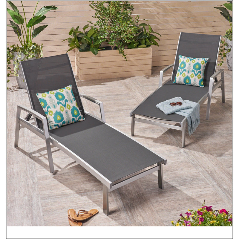 OAXTON CHAISE LOUNGE, Gray