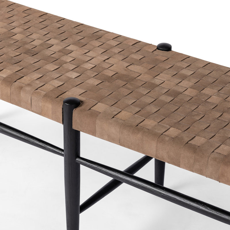 Wyatt Bench-Drifted Matte Black Water-based