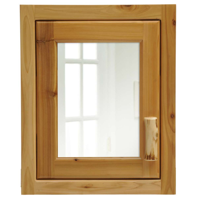 Armoire à pharmacie Fireside Lodge Cedar Log - Charnière à gauche - Naturel, Gauche