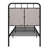 Twin Size, Metal Platform Bed, Linen Upholstery, Fabric Head Board, Foot Structure, Long - Lasting, Noise Functioning, Quick Assembly Without Complexity, No Box Spring Needed, 250 Lbs Capacity Bed