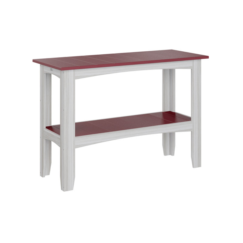 Outdoor Bar Table, Scarlet Red, Seashell