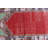 Authentic Handmade Vintage Turkish Rug in Red and Green with Geometric Design Ideal as a Stylish Door Mat for a Warm Entrance in Your Home