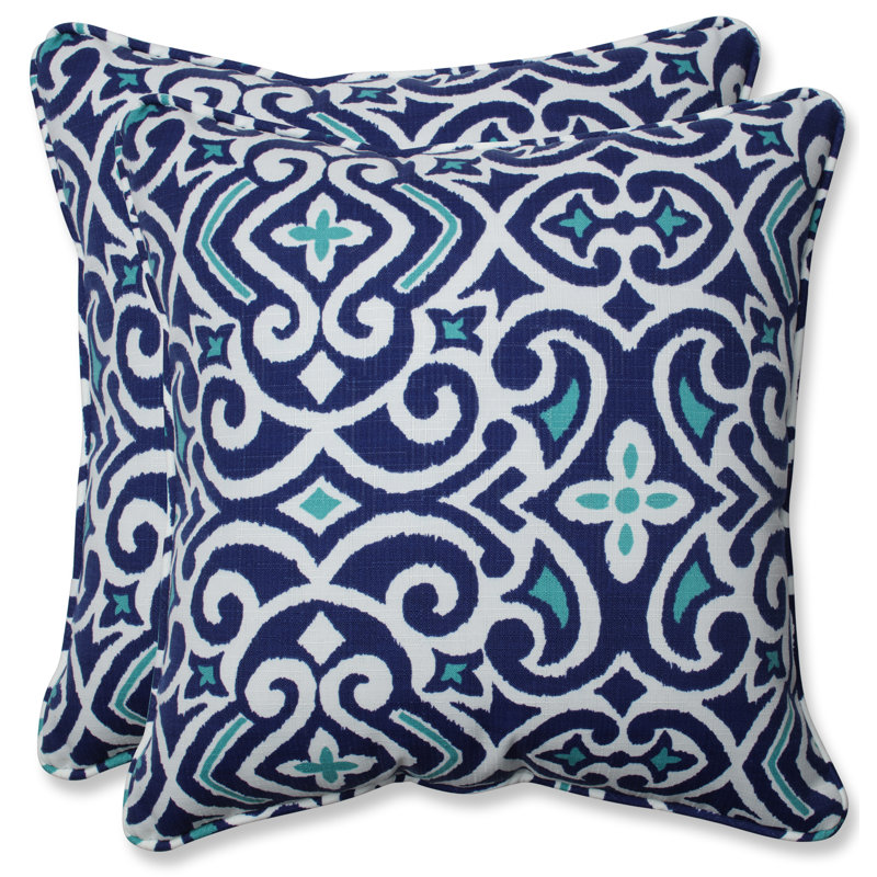  Coussin décoratif intérieur / extérieur Damask Marine