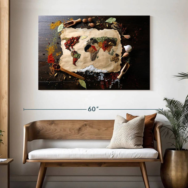 Yarlin World Of Spices, 32" H x 48" W