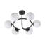 6 - Light Matte Black Chandelier Pendant