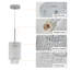 Ensemble de 3 luminaires suspendus en cristal réglables de 5 po en chrome avec perles transparentes, conception élégante pour îlot de cuisine, salle à manger ou salon (sans ampoules)