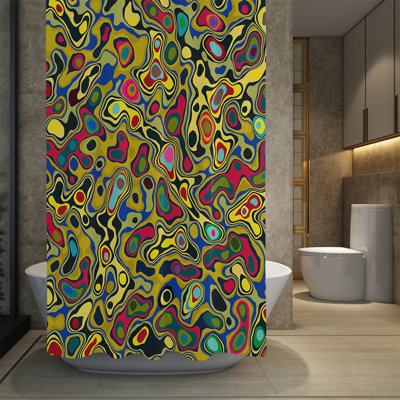 Rideau de douche simple Kampyli