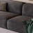 Dark Gray Polyester Modular Sofa cushion couch-869074513