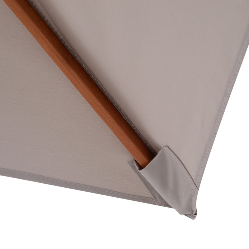 Jasper Rectangular Tilt Market Parasol, Grey