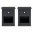 Payeur 43cm W Solid Wood Bedside Table