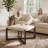 24" Wide Faux Leather Upholstered Square Ottoman-581940959