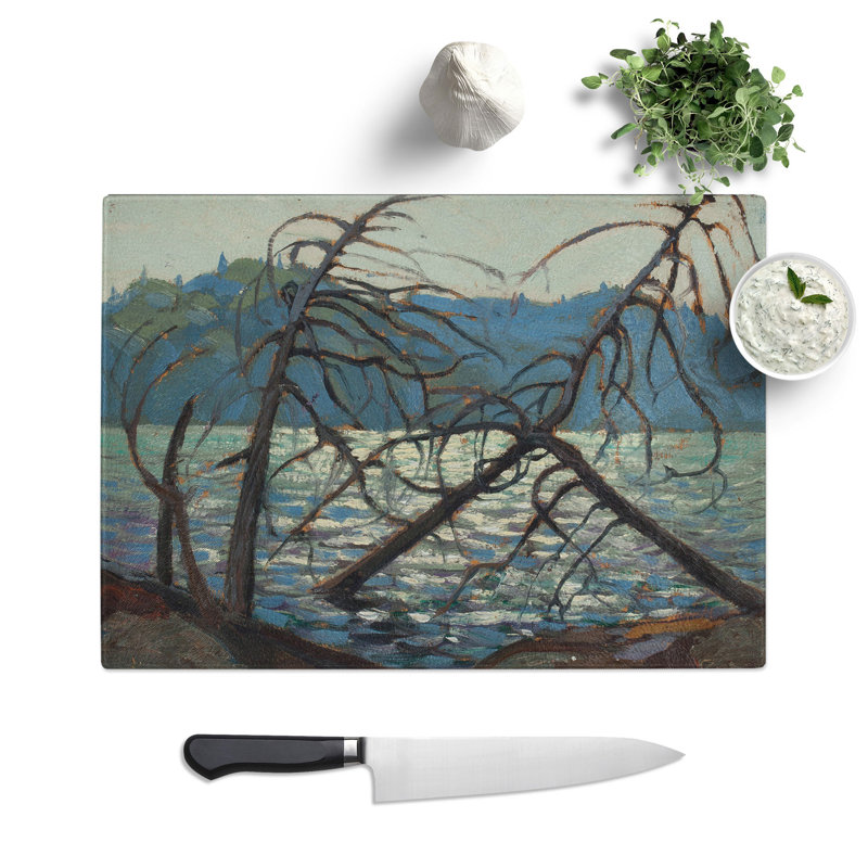 Lake View by Tom Thomson Chopping Board, 0.4cm H x 20cm W x 28.5cm L