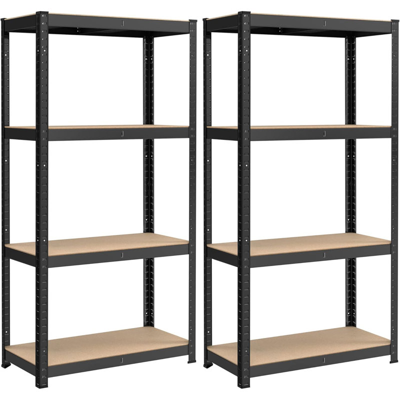 80cm W Steel Storage Rack, Black