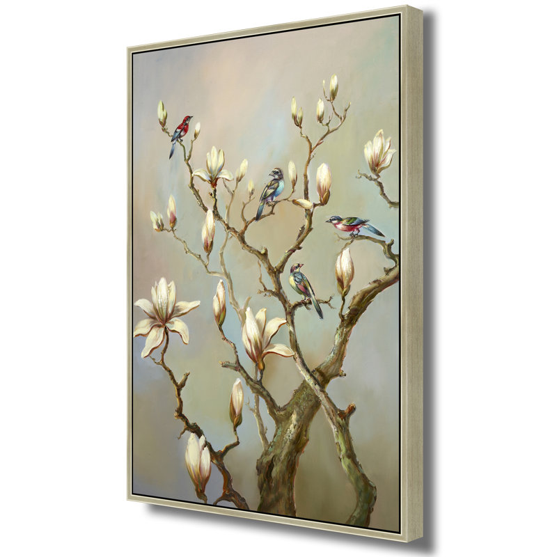 Birds, Gold, 26" H x 38" W