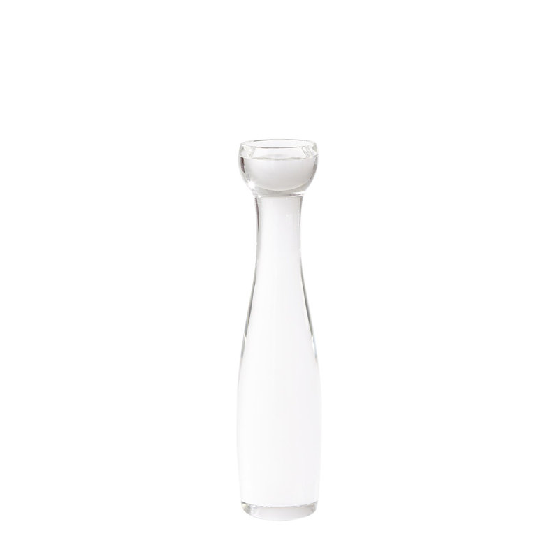 Bougeoir moderne en cristal, H 18,75 po x l 4,5 po x P 4,5 po