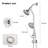 Dual Shower System with Handheld 7-Spray-129237743