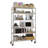 Grey 46'' W Height Adjustable Shelving Unit with Wheels-453324929