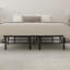 Structure de lit plateforme simple en acier noir Twinar-1246800361