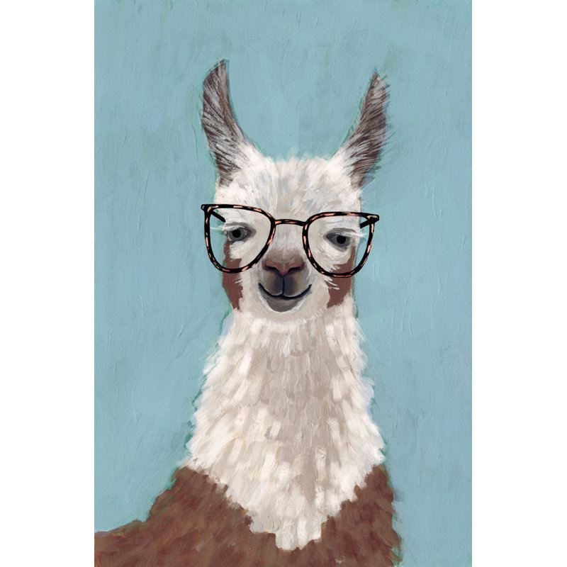 Hadria I Can See Llama, reproduction sur toile tendue, H 24 po x l 16 po