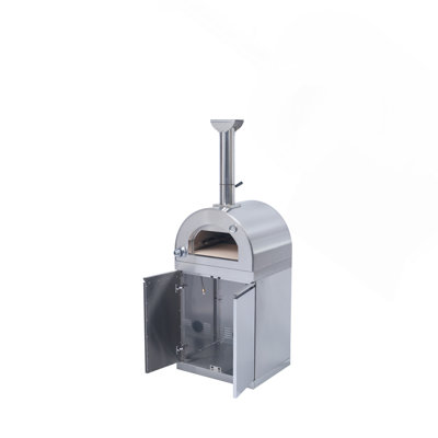 35,000 BTU Stainless Steel Outdoor Propane Gas Pizza Oven for 16" Pizza