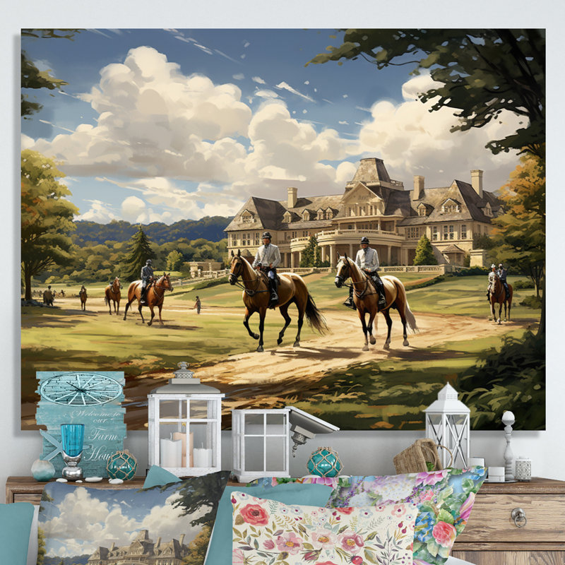 Art mural sur toile Country Club, H 34 po x l 44 po x P 1,5 po, Toile tendue