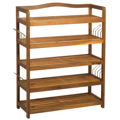 24 Pair Stackable Shoe Rack