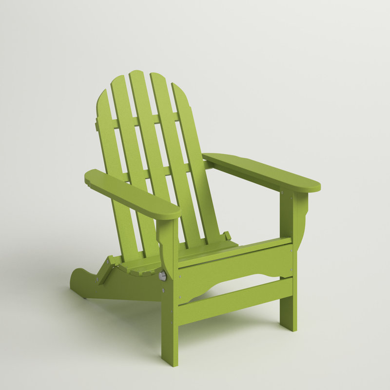 Chaise Adirondack pliante en plastique Leighton, Vert lime