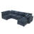 130*65" Modern Modular Cloud Sofa Bed-2103164785