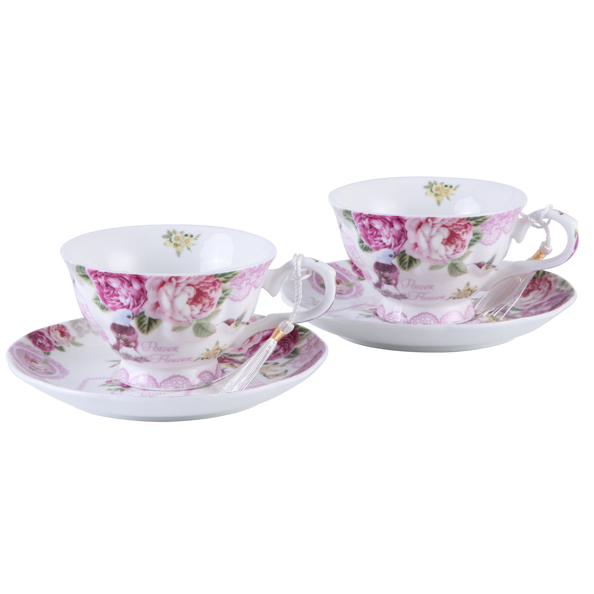 Lily Manor Alcide Bone China Teacup Saucer Reviews Wayfair