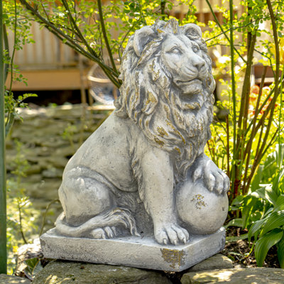 Statue de lion 2 pièces Nenzel