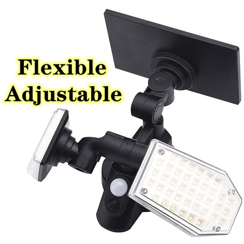 15-Watt LED Solar Power Dusk to Dawn Battery Operated Outdoor Security Spot Light with Motion Sensor