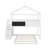 Twin Over Full House Bunk Bed With Blackboard-903443167